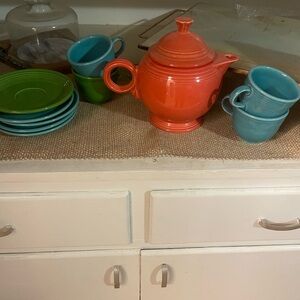 Fiestaware tea set
